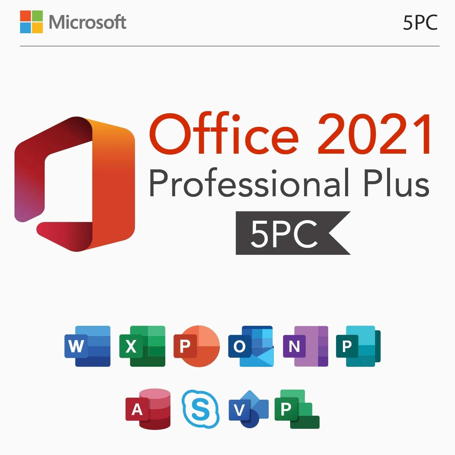 Digitrel Microsoft Office 2021 Professional Plus 5PC