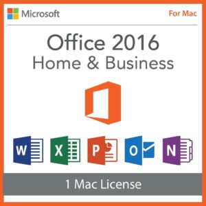 Microsoft Office 2016 Home and Business For Mac – Lifetime License